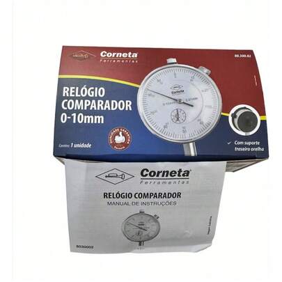 Dr Ecom Relógio Comparador 0-10mm Precisão 0.01mm Corneta