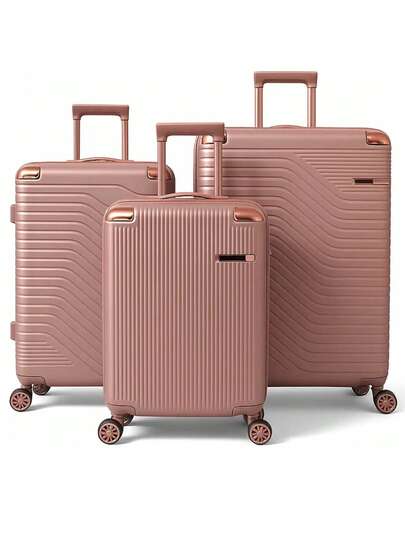 Mala de Bordo Viagem Zíper Duplo + Extensivo Novo Estilo Alta Durabilidade Rodas Duplas 360º Removíveis