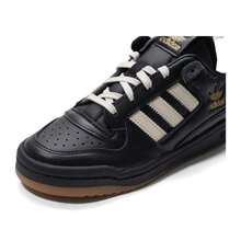 Adidas Women's Sneakers FORUM LOW CL W Lightweight Casual Outdoor Sneakers JP9021 - Black/Off-white/Gold - View 7