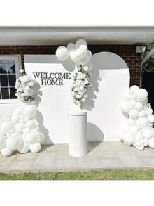 10/20pcs 10 Inch White Latex Balloons, Luxurious Party Decorations For Wedding Birthday Baby Shower Bridal Shower Graduation Anniversary Opening Ceremony Christmas New Year Valentine's Day Home Room Backdrop Party Supplies - White - 查看 5