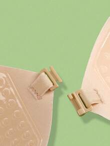 1pc Black Adhesive Strapless Push-Up Bra, Anti-Slip Anti-Sagging Sticky Bra, Suitable For Daily Wear, Dresses, Wedding Gowns, Evening Dresses, Pool Parties - Multicolor - View 3