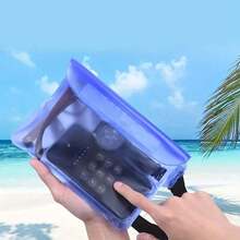 1個海灘旅行手機防水袋，通用防水手機收納袋，適用於海灘、潛水、漂流，自封口透明防水手機保護套 - 掛式 - 查看 8