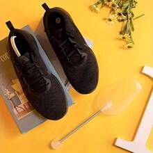12pcs Adjustable Plastic Shoe Trees, Spring Shoe Trees For Boots Support, Men's Black Shoe Trees, Shoe Accessories - Black - View 3