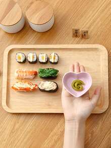 4 Creative Home Kitchen Plastic Seasoning Dishes, Home Style Dishes, Rapeseed Sauce, Dipping Vegetables, Vinegar Dishes, Dipping Dishes, Japanese Seasonings, Anti Drop And Heat-Resistant Exquisite Seasoning Bowls, With Various Shapes To Choose From - Multicolor - View 7