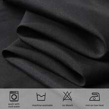 6-10-12 Pack Black Polyester Rectangle Tablecloth 60 X 102 Inch White Tablecloth For 6 Ft Rectangle Tables,Washable Fabric Table Covers Polyester Table Clothes For Wedding Parties Banque - 黑色 - 查看 6