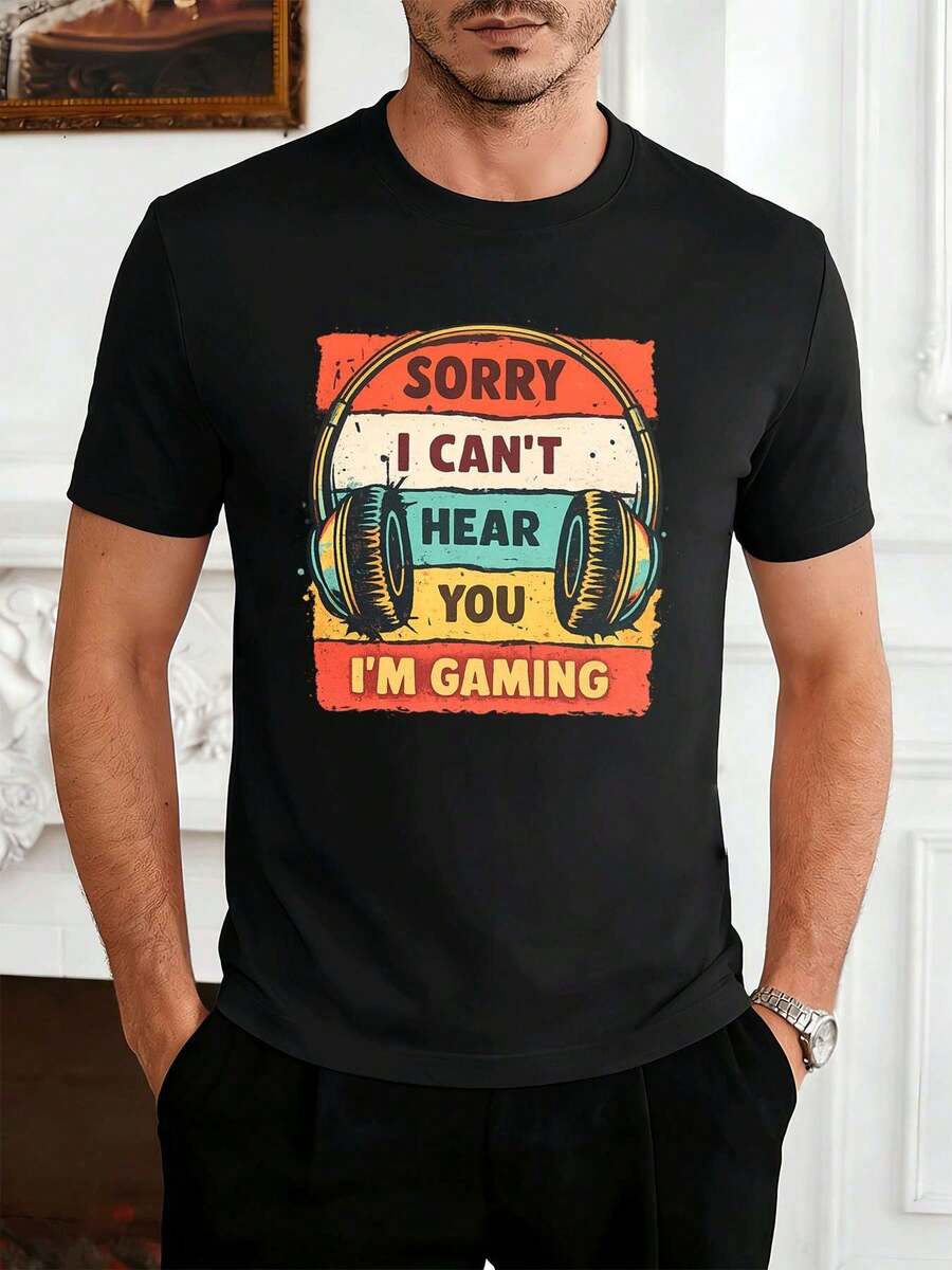 T-shirts pour hommes - Noir - Voir 1
