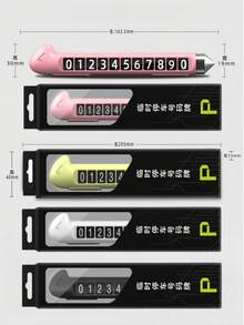1pc Car Temporary Parking Sign With Flashlight, High Temperature Resistant, Alloy Tip, 2-In-1 Emergency Escape Tool Including Window Breaker And Seatbelt Cutter, Suitable For Temporary Parking And Other Emergency Situations - A - View 9