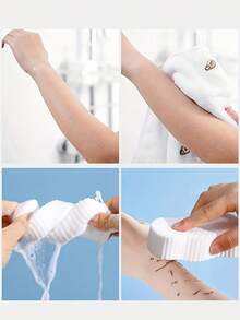 1/2/4个装柔软沐浴海绵，超柔软去角质沐浴海绵，超柔软身体磨砂沐浴玩具，可重复使用去角质死皮海绵 - 沐浴海綿 - 查看 9