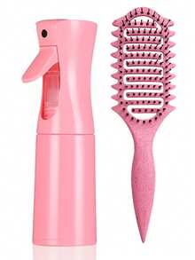 Bộ 2 món gồm máy uốn tóc, lược đa năng, bình xịt nước và lược chải tóc - Bộ dụng cụ uốn tóc chuyên nghiệp, thích hợp sử dụng tại nhà và salon, quà tặng Giáng sinh và Ngày Valentine. - nhiều màu - Xem 14