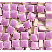PINUOKE 200 Pieces/ 200 G Square Shapes 1x1 Tiles Square Ceramic Glass Pieces Home Decoration Or Crafts - Purple - Màu tím + 200g - Xem 2