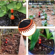 微喷可调360度水流灌溉喷嘴，雾化喷嘴滴灌喷嘴，插入式滴灌系统，优质耐用塑料材质，二合一滴灌喷嘴和雾化喷嘴，适用于1/4英寸滴灌管，滴灌系统植物浇水装置，适用于树木和灌木、苗圃、室内外植物、花坛、草坪灌溉。 - 灌溉噴頭 - 查看 3