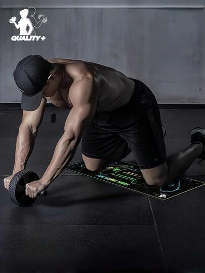 1 pieza 35x80cm (13.78x31.5in) Esterilla de yoga de alta densidad de 1000g/㎡ | Esterilla antideslizante resistente al desgaste e impermeable para entrenamiento físico | Con líneas guía de posición de los pies, adecuada para sentadillas, yoga, entrenamiento de fuerza | Aplicable para suelos de madera, baldosas, cemento | Lavable y fácil de limpiar, esterilla multifuncional para gimnasio en casa