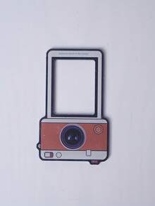 1 pieza Marco de fotos magnético de acrílico para refrigerador, estilo artístico y creativo, portafotos magnético para película instantánea - 1PC - Ver 9