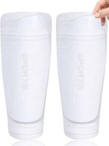 1pc Football Sock Sleeve With Shin Guard, Integrated Leg Sleeve Without Foot, Sports Protective Leg Sleeve - Multicolor - View 6