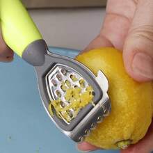 Kitchen Lemon Peeler With Soft Handle, Lemon Zester, Fruit Juicer, Cheese Grater, Lemon Zester, Citrus Juicer, Lemon Peeler And Zester, Kitchen Tools, Kitchen Accessories, Bar Supplies - Multicolor - View 4