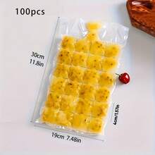 50pcs/100pcs Disposable Ice Cube Bags, Ice Cube Tray, Ice Cube Trays, Self-Sealing Freezer Bags, Outdoor Kitchen Utensils - Clear - View 11