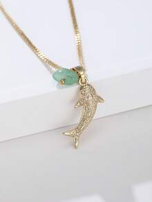 1件女士时尚沙滩海洋主题个性化鲨鱼吊坠项链，是婚礼、订婚、派对的理想礼物 - 項鍊 - 查看 10