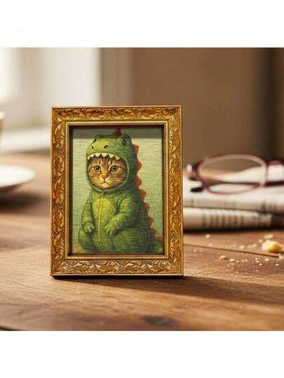 1个趣味猫咪冰箱贴，Hakimi木质迷你装饰画，木质冰箱贴，家居装饰，厨房配件，新奇礼物