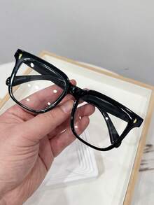 1 chiếc kính nữ gọng vuông đen đơn giản, phong cách retro, phù hợp để đeo hàng ngày và chụp ảnh đường phố. - Nhiều màu - Xem 13