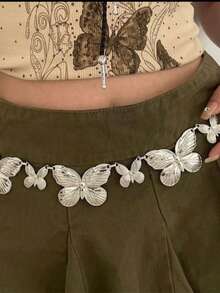 金色时尚腰链，适合女性日常及节日佩戴的链条腰带 - 彩色 - 查看 20