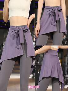 1 chiếc váy liền thân dành cho nữ, chống hở hang, có nút điều chỉnh rộng rãi, váy tập yoga, ba lê, quần yoga, thích hợp cho mùa xuân và mùa thu, váy rời liền thân, giúp tránh các sự cố khi mặc đồ tập thể dục. - Nhiều màu - Xem 12