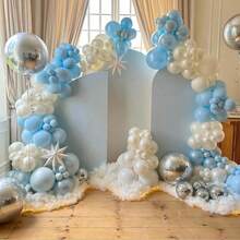 20/40 piezas Globos de 10 pulgadas en blanco mate, azul macaron, transparente y plateado metálico, adecuados para cumpleaños, bodas, Día de San Valentín, Navidad, Año Nuevo, ceremonia de inauguración, decoración del hogar, arreglo de globos, fiesta de globos, accesorios de fotografía, fondo fotográfico, decoración de bodegón - Ver 8