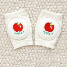 Miếng bảo vệ đầu gối thêu màu trắng tinh khôi cho trẻ em, dụng cụ bảo hộ thể thao unisex, miếng bảo vệ khuỷu tay bằng xốp chống ngã, miếng bảo vệ đầu gối dạng lưới cho bé tập bò. - Nhiều màu - Xem 21