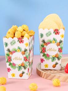 Bộ đồ dùng tiệc chủ đề chim hồng hạc 10/24, bao gồm đĩa, cốc, hộp đựng bỏng ngô dùng một lần, dành cho 24 khách, thích hợp cho sinh nhật, đám cưới, tiệc tùng, dã ngoại gia đình. - Nhiều màu - Xem 1