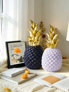 1件创意树脂金色简约风格菠萝雕塑艺术摆件，适用于客厅、卧室、办公桌、门廊、钢琴桌装饰，现代艺术菠萝装饰，婚礼家居装饰，置物架装饰，农舍餐桌装饰，极简菠萝造型装饰，客厅卧室现代家居装饰，中心装饰，母亲节礼物，毕业礼物，婚礼装饰 - 鳳梨 - 查看 4