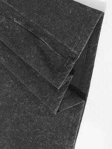 Camiseta gráfica con licencia oficial de Disney 100% algodón, camiseta de pareja de Lightning McQueen, unisex, lavada 230g, estilo retro vintage, cuello redondo de manga corta, uso casual diario - Negro - Ver 4