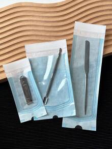 200pcs Disposable Manicure Tool Sterilization Bags, Sanding Blocks, Cuticle Pusher, Sealed Sterilization Pouches - Multicolor - View 3