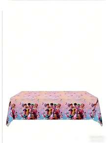 Cartoon Theme Disposable Tablecloth Set, Children's Party Supplies - Multicolor - View 6