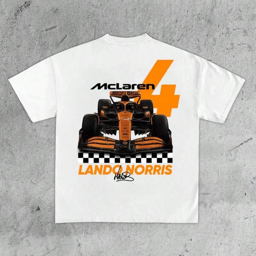 LandoNorris F1 T-Shirt_ McLarenRacing Unisex T-Shirt - 白色 - 查看 1