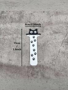 Bộ đánh dấu trang dọc hình mèo và chó hoạt hình - Công cụ đọc sách đa năng có thể dựng đứng trên trang sách. Thiết kế mèo (chân đen, nền trắng) và thiết kế chó (chân vàng, nền trắng). Thích hợp để đọc sách, làm quà tặng ngày lễ và đồ dùng văn phòng phẩm cho người yêu thú cưng. - Mèo con - 1 chiếc - Xem 7