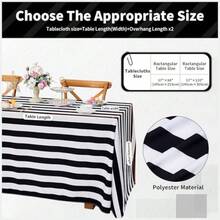 Tablecloths - Black and White - View 4
