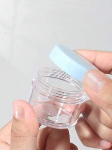 20pcs Round Plastic Cosmetic Containers With Lids, Suitable For Liquids, Lotions, Samples, 20ml/0.7oz Capacity - Clear - View 5