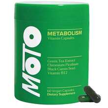 MOTO Vegan Capsules For Metabolism - 30 Servings Of A Powerful Blend With EGCG, Black Cumin Seed & Vitamin B12 - Enhance Metabolism, Energy And Wellness - 1 PCS - 查看 12