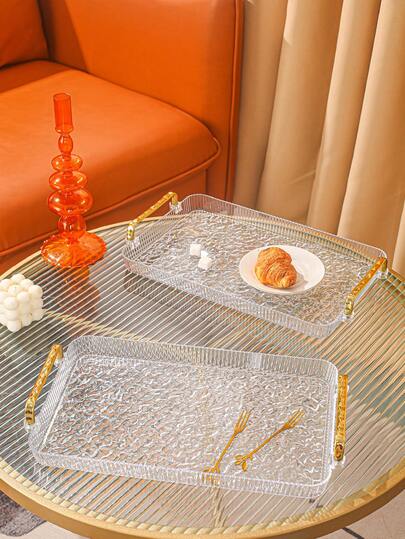 1pc Plastic Nursery Storage Tray, Suitable For Storing Diapers, Bottles, Snacks