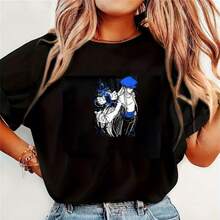 Cute Kite T-Shirt Anime Manga HxH Black T-Shirt,All Size Shirts For Women Women Clothing Gothic Y2k Top Tops - Negro - Ver 8