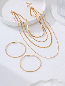 石頭裝飾多層次項鍊 - 綠色 - 查看 11