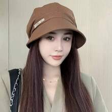 Spring/Summer New: Large Head Circumference Women's 3-In-1 Multifunctional Hat, Bucket Hat With Pleated Design To Make The Face Look Smaller - Multicolor - View 4