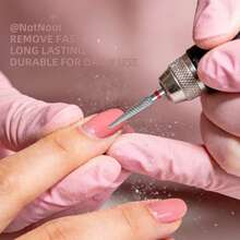 NotNoot Broca de taladro de uñas cónica de 3/32", material de acero inoxidable , adecuada para recortar uñas, limpiar cutículas, quitar esmalte de uñas, rotación bidireccional de la pulidora eléctrica de uñas, cuidado preciso de uñas y pies - Plateado - Ver 4