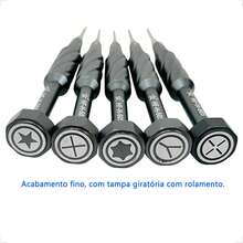 Kit Com 5 Chave De Precisão Profissional Para Assistência Técnica E Reparo E Manutenção De Celular Eletrônicos E Smartphones - LISO - Visão 5