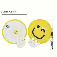 1pc Foldable Mini Round Fan, Summer Outdoor Cooling Accessory,Outdoor,Garden,Travel Essentials,Portable Essentials,Beach Essentials,Graduation Season,Commencement,Graduation Ceremony,Graduation Gift,Graduation Present,Graduation Gift,Graduation Present,Congrats Grad,Congratulations Graduate,Valedictorian,Finish School,Graduation Party,Outdoor Essentials,Travel Portable,Hiking Essentials,Camping Essentials,Portable Tools,Summer Essentials ,Summer Portable - A - View 4