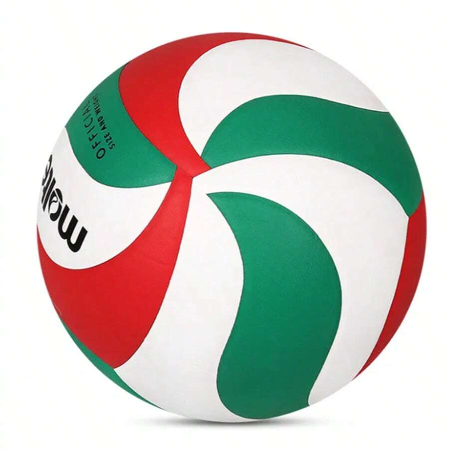 Voleibol De Entrenamiento Talla 5, Antideslizante Y Resistente, Unisex, Pelota De Entrenamiento Profesional Para Interior, Ideal Para Clubes, Equipos Y Amantes Del Voleibol,blanco/rojo/verde - Multicolor - Ver 1