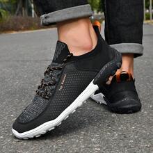 1双男士宽楦举重鞋,防滑轻便深蹲鞋,男士专业健身鞋,低帮休闲鞋,专业健身鞋,超宽圆头零落差赤足鞋 - 黑色 - 查看 16