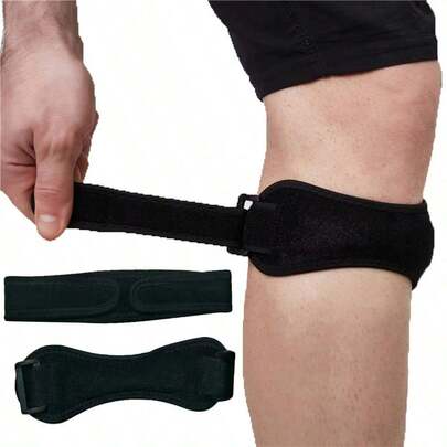 Knee Stabilizer Patella Strap, Suitable For Running, Hiking And Sports Support, Load Bearing 99-209 Lbs, Durable Polyester Material, Hook And Loop Closure, Adjustable