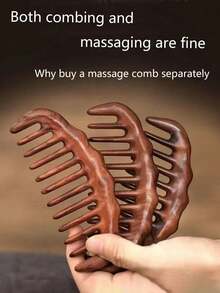 Lược massage 2 trong 1, Lược gỗ đàn hương, Lược gỗ, Lược đa chức năng, Lược 12 răng, Lược răng to, Lược chăm sóc sức khỏe, Lược massage gỗ đàn hương dùng cho cổ và da đầu, Chăm sóc tóc phù hợp với mọi loại tóc, Lược gỗ, Phụ kiện tóc tối giản, Vẻ đẹp tự nhiên của gỗ, Cảm giác thủ công, Cấu trúc gỗ chất lượng cao, Phù hợp với mọi loại tóc, Cần thiết cho việc chăm sóc tóc hàng ngày. - Nhiều màu - Xem 3