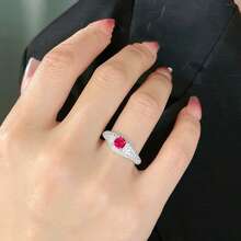 1 chiếc nhẫn thời trang sang trọng, tinh tế, cao cấp được đính toàn bộ đá Cubic Zirconia, thích hợp cho nữ giới đeo hàng ngày. - Bạc - Xem 7
