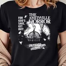 Amityville Horror Terrifying Truth 's T Shirt - Negro - Ver 8